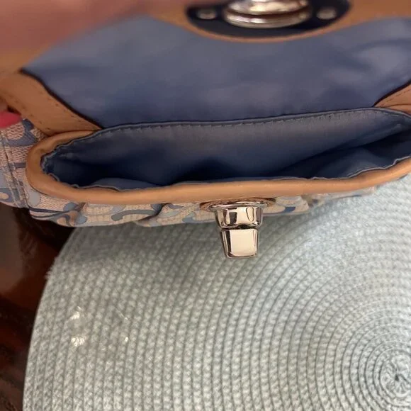 Coach Op Art Light Blue, Off White/Cream, L0869-13141, Handbag, purse - Picture 9 of 11